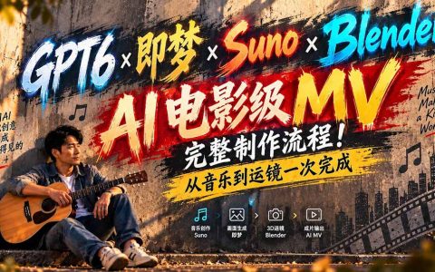 GPT6+即梦+Suno+Blender：AI电影级MV制作全流程教程
