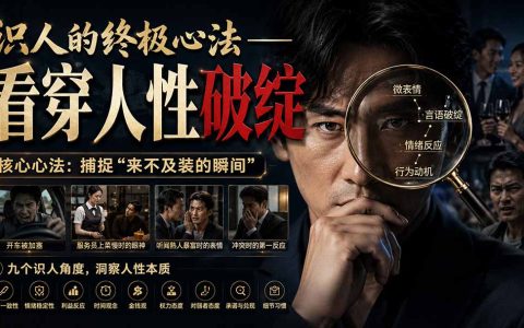 识人终极心法：捕捉9个本能瞬间，看穿人性破绽防吃亏