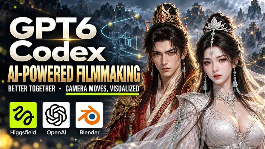 GPT-6 Astra×Codex联手Higgsfield：AI视频运镜可视化实战教程