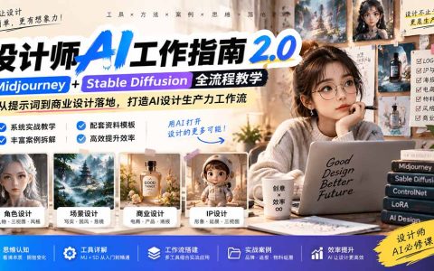 设计师AI工作指南2.0：Midjourney+Stable Diffusion商业设计实战