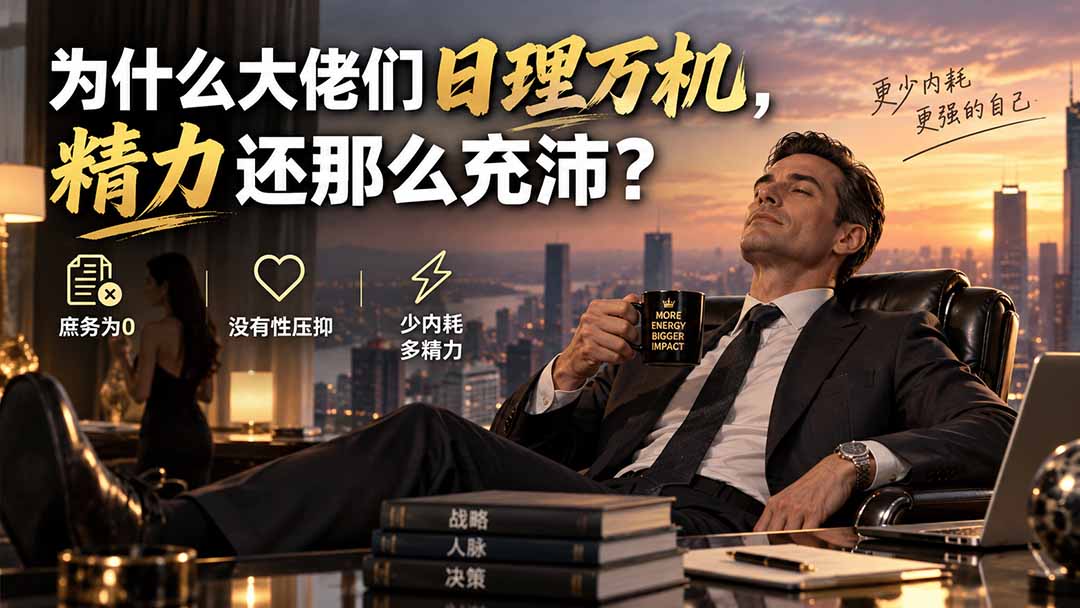 大佬精力管理秘诀:日理万机不累,如何消除内耗提升能量 大佬精力管理秘诀:日理万机不累,如何消除内耗提升能量