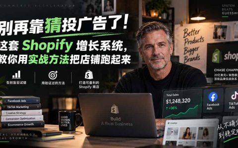 Shopify广告投放实战：Facebook与TikTok增长系统课