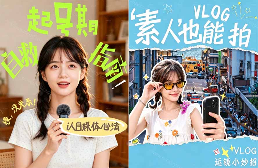 剪映封面模板200方法套，口播Vlog带货通用，3秒套用提升点击率