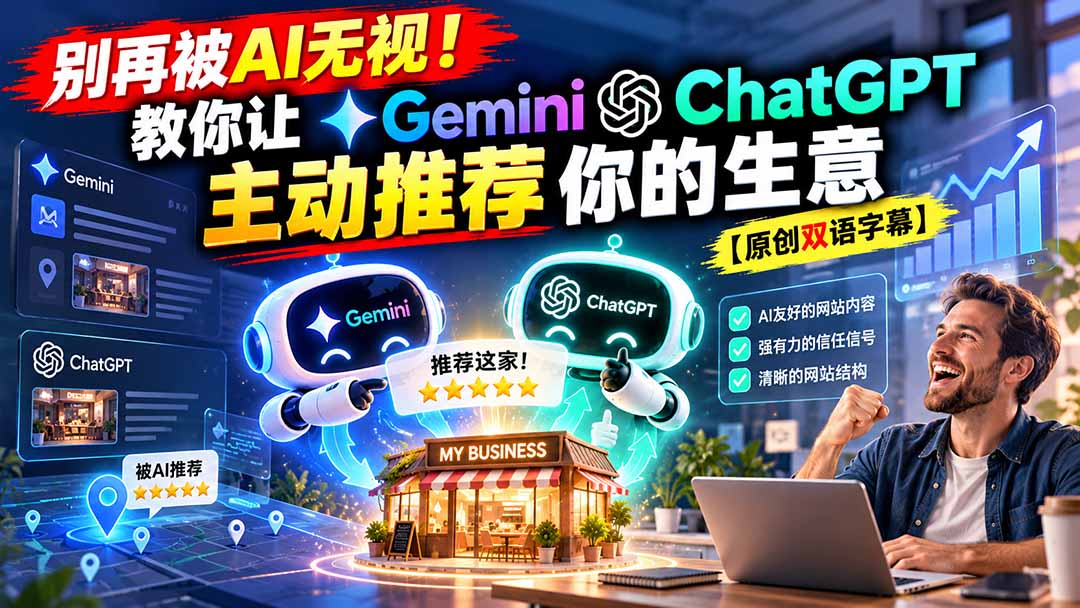 本地AI可见性训练营:让Gemini与ChatGPT主动推荐你的生意 本地AI可见性训练营:让Gemini与ChatGPT主动推荐你的生意