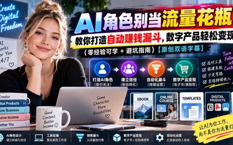 AI角色销售系统搭建：数字产品变现漏斗与自动化运营指南