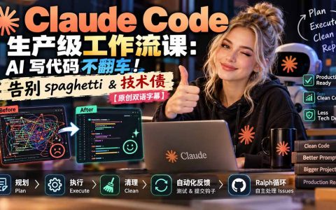 Claude Code生产级工作流：AI写代码不翻车，告别技术债