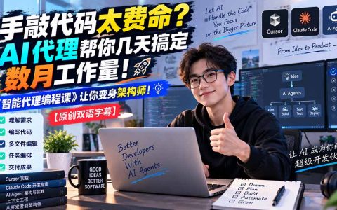 AI编程课：智能体代理开发实战，Cursor+Claude Code从入门到架构师