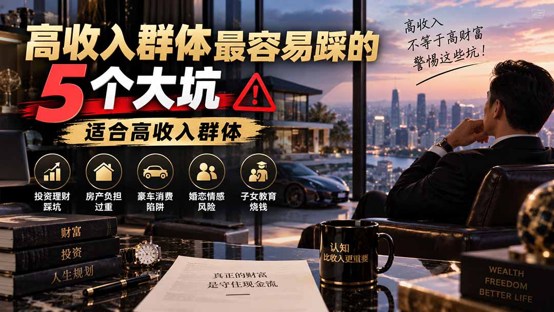 高收入人群理财避坑指南：年薪百万却存不下钱？5大财务陷阱与富人择偶风险解析
