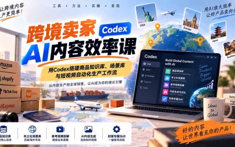 跨境卖家Codex实战：商品知识库搭建与短视频AI工作流