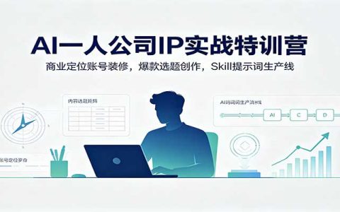 AI一人公司IP实战特训：商业定位爆款选题，Skill提示词与Codex自动化获客