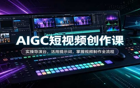 AIGC短视频创作课：导演台实操+分镜提示词，AI视频制作全流程