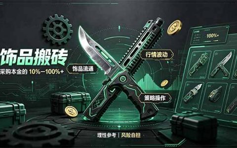 CS2饰品搬砖副业教程：Steam搬砖点位法单轮收益10-100步骤%，月化20-30%