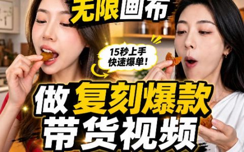 无限画布复刻带货视频教程：一键批量生成爆款带货视频实操