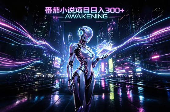 番茄小说官方生态变现项目，零基础AI自动运营，打造长期稳定被动收益