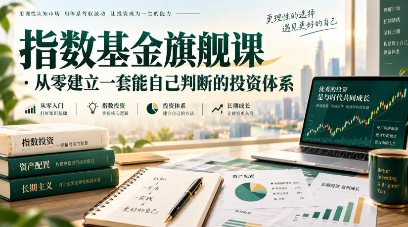 2026 指数基金旗舰课：从零建立能自己判断的估值定投体系