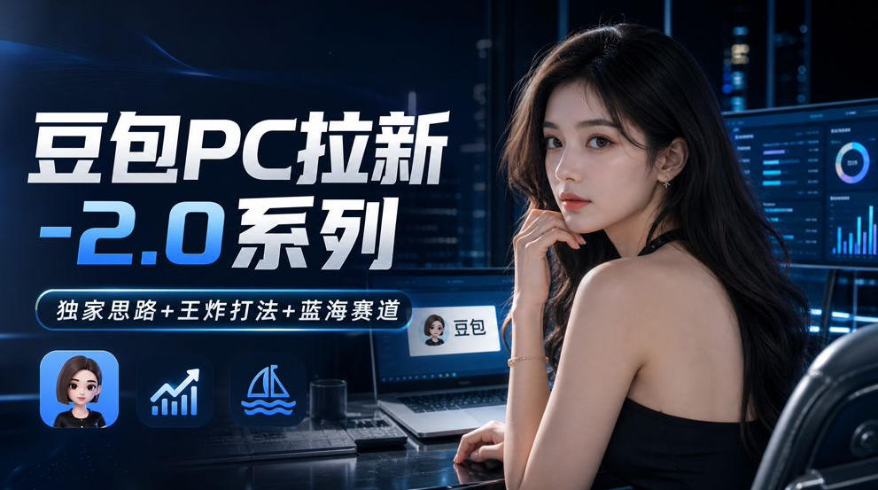 豆包PC拉新2.0独家玩法，小白蓝海赛道20秒录屏副业新思路
