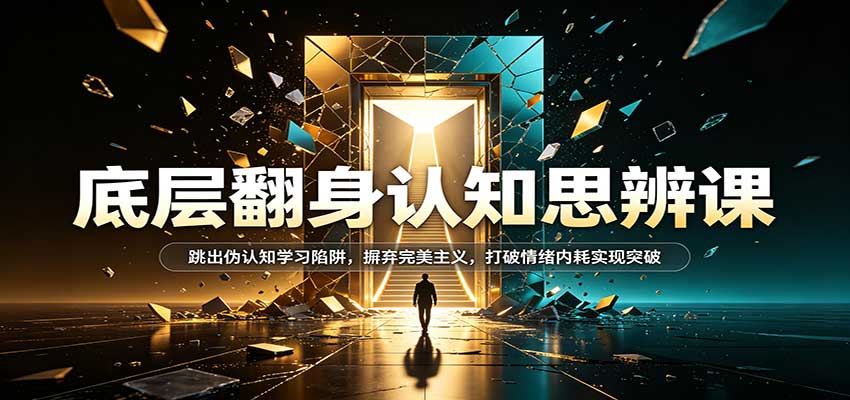 底层翻身认知课：跳出伪认知学习陷阱，告别完美主义与情绪内耗