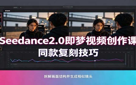 Seedance2.0即梦视频实操课：剧本式制作+同款复刻技巧，多行业商业短视频案例教学