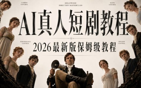 AI短剧制作全流程教程：分镜运镜打光技巧+古风实战，零基础学AI电影级短剧创作
