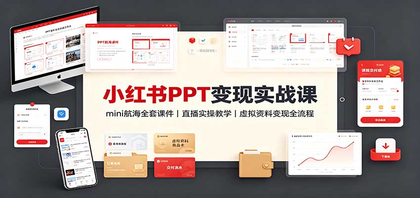2026小红书PPT变现课 mini航海全套课件+直播实操 虚拟资料副业全流程 2026小红书PPT变现课 mini航海全套课件+直播实操 虚拟资料副业全流程