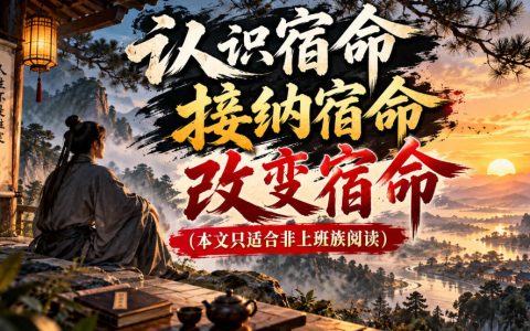 非上班族必读：认识宿命接纳宿命改变宿命，自由职业者老板投资人如何突破人生困局
