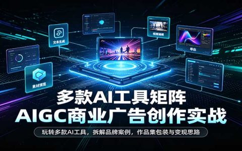 AIGC商业广告实战：豆包即梦可灵AI视频创作与变现作品集
