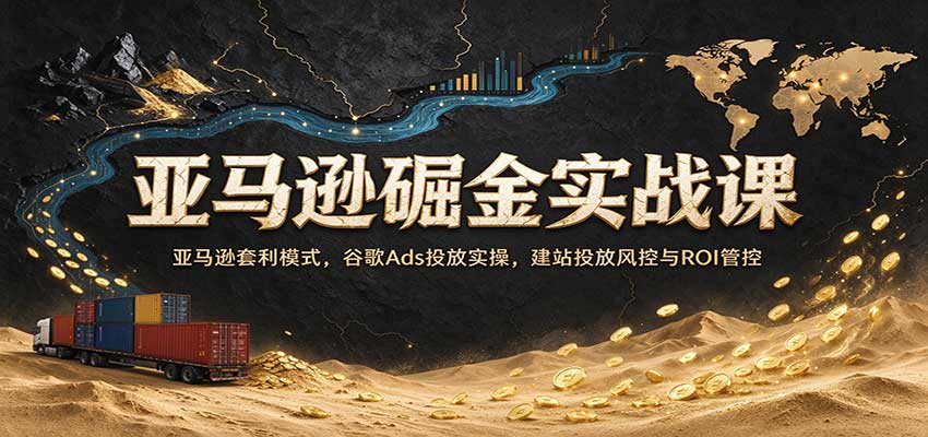 亚马逊套利实战：谷歌Ads投放与AI建站ROI管控课