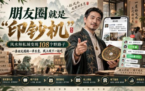 风水师朋友圈变现108个野路子，私域获客成交一条龙
