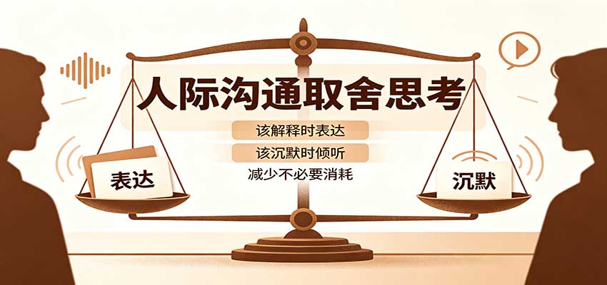 人际沟通取舍：分清解释与沉默边界，职场被批评的三问判断法减少内耗