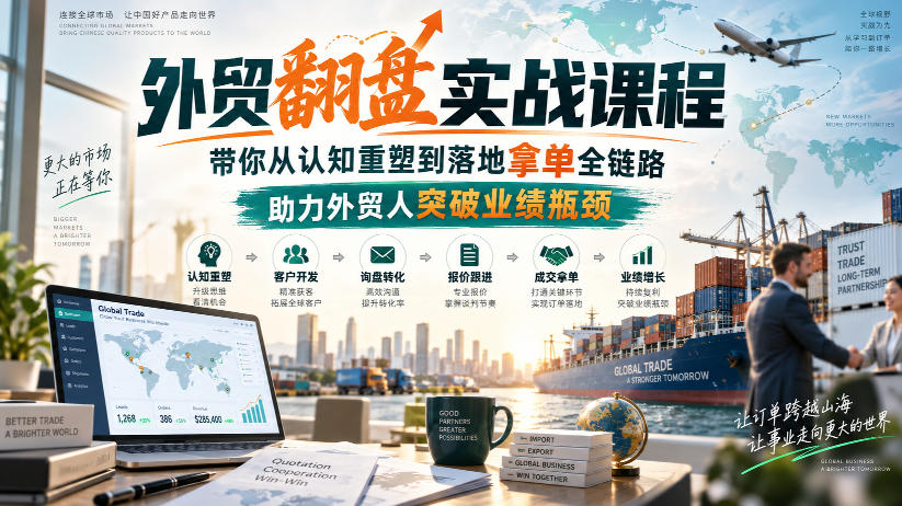 外贸翻盘实战课：Alisa带你用RFQ+Guide模型+Apollo开发客户拿单