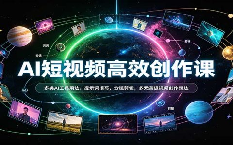 AI短视频创作课：豆包DeepSeek即梦提示词分镜剪辑与数字人实战