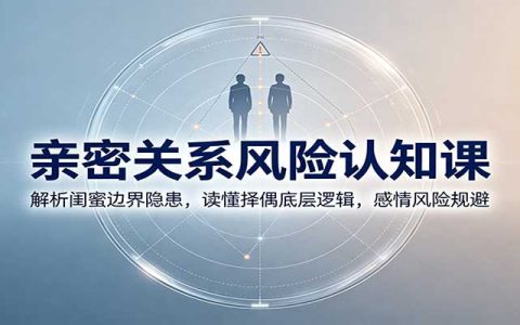 亲密关系风险课：闺蜜边界隐患与择偶底层逻辑，感情避坑指南