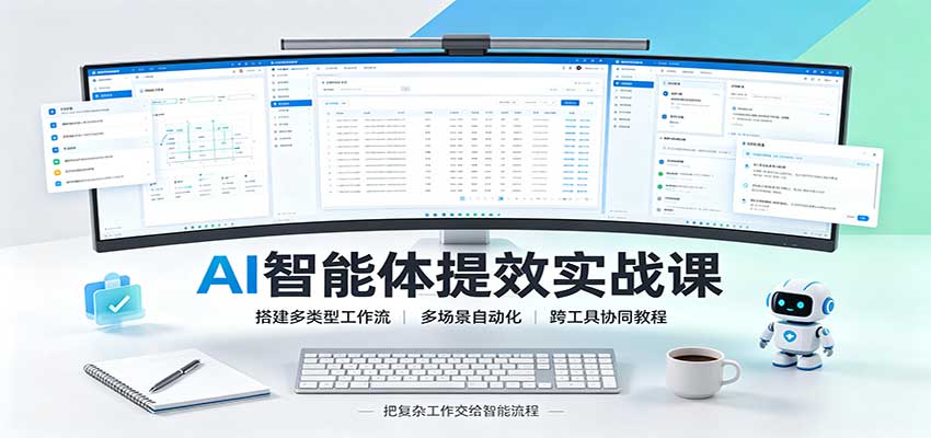 AI智能体工作流实战：多场景自动化与跨工具协同提效课