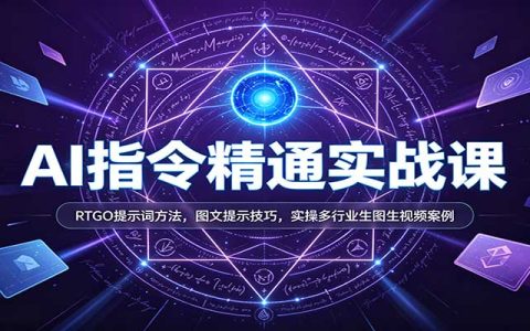 AI提示词实战课：RTGO公式+生图生视频案例，掌握Seedance2.0