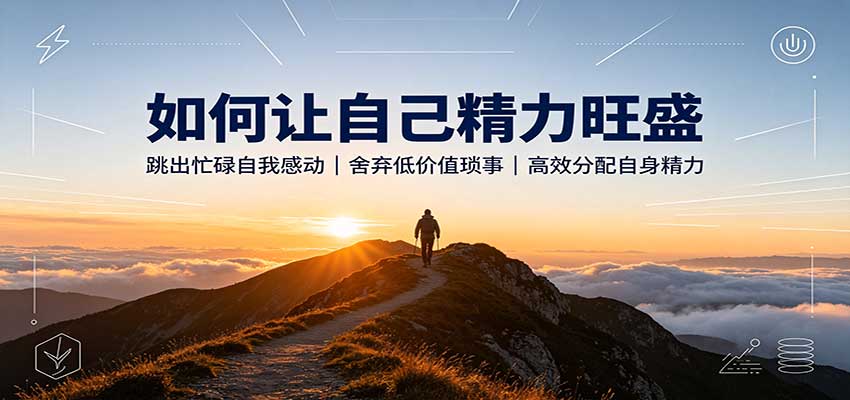 精力管理秘诀：舍弃低价值琐事，告别无效内耗，把精力用在刀刃上