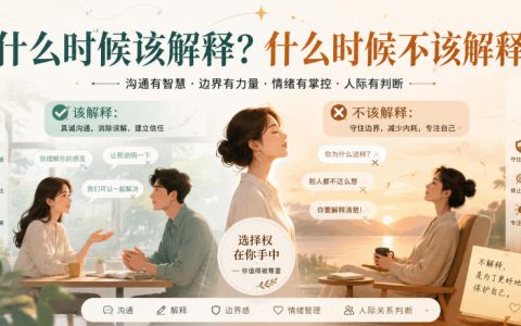 2026 解释与不解释的分寸：内心强大的关键智慧