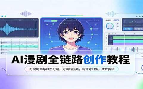 2026 AI漫剧全流程实战：剧本分镜到视频对口型剪辑教程