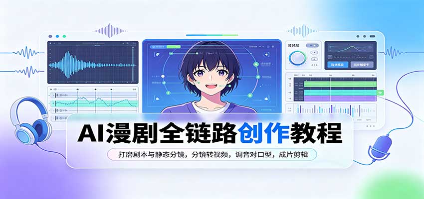 2026 AI漫剧全流程实战：剧本分镜到视频对口型剪辑教程