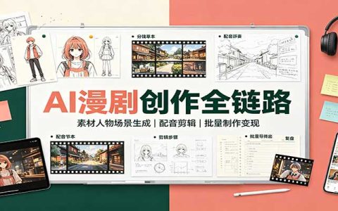 2026 AI漫剧制作全流程：从配音剪辑到批量变现教程