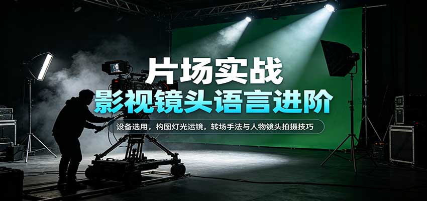 影视镜头语言进阶教程：设备构图灯光运镜转场与人物拍摄技巧