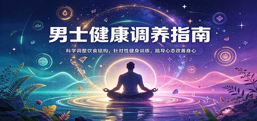 男士健康调养指南：饮食结构+健身训练+心态疏导，改善身心