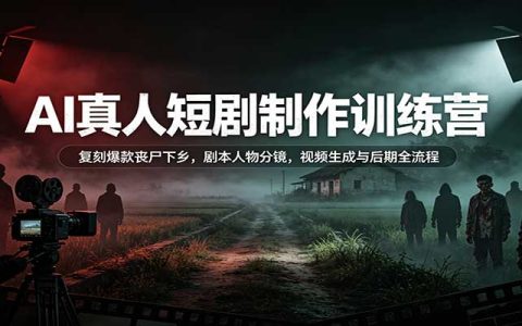 AI真人短剧制作训练营：Seedance2.0复刻丧尸下乡全流程