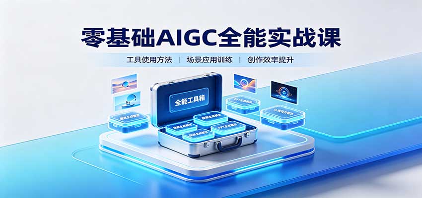 零基础AIGC全能实战：AI绘画视频PPT小说创作全攻略