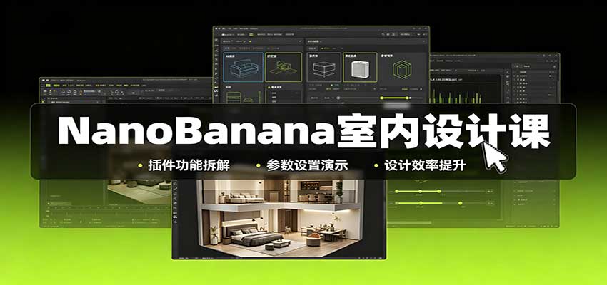 NanoBanana室内设计课：无限画布+插件+AI视频全流程