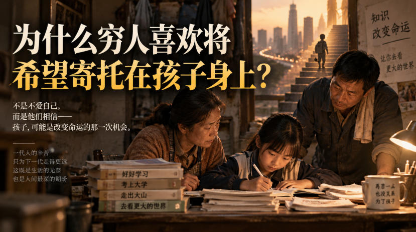 穷人翻身难？5千块与1千万的理财真相，别再把希望全押给孩子