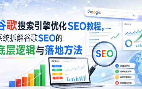 小白新君SEO教程：谷歌SEO底层逻辑+关键词研究+外链建设，独立站适用
