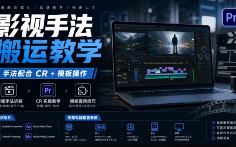 影视搬运去重教学CR参数模板配合扫光画中画操作教程