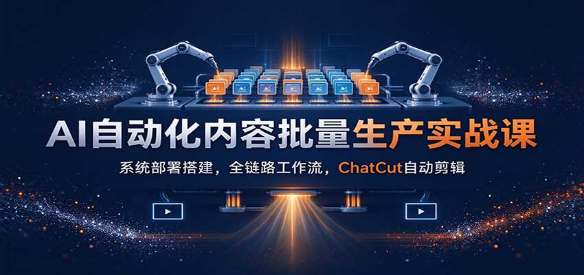AI自动化内容批量生产实战：星核引擎部署+ChatCut剪辑，打通小红书口播全流程