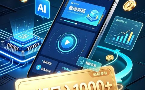AI智能广告自动浏览项目｜自动G机稳定收益 碎片时间副业