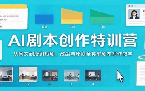 AI剧本创作特训营：网文漫剧短剧改编与原创写作教学